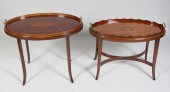 TWO GEORGIAN STYLE INLAID MAHO