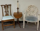 TWO GEORGIAN STYLE MAHOGANY SI