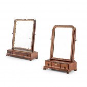 TWO GEORGIAN TOILET MIRRORS
18