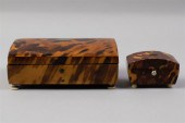 TWO GEORGIAN TORTOISE SHELL-VE