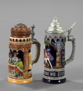 Two German Beer Steins,  consi