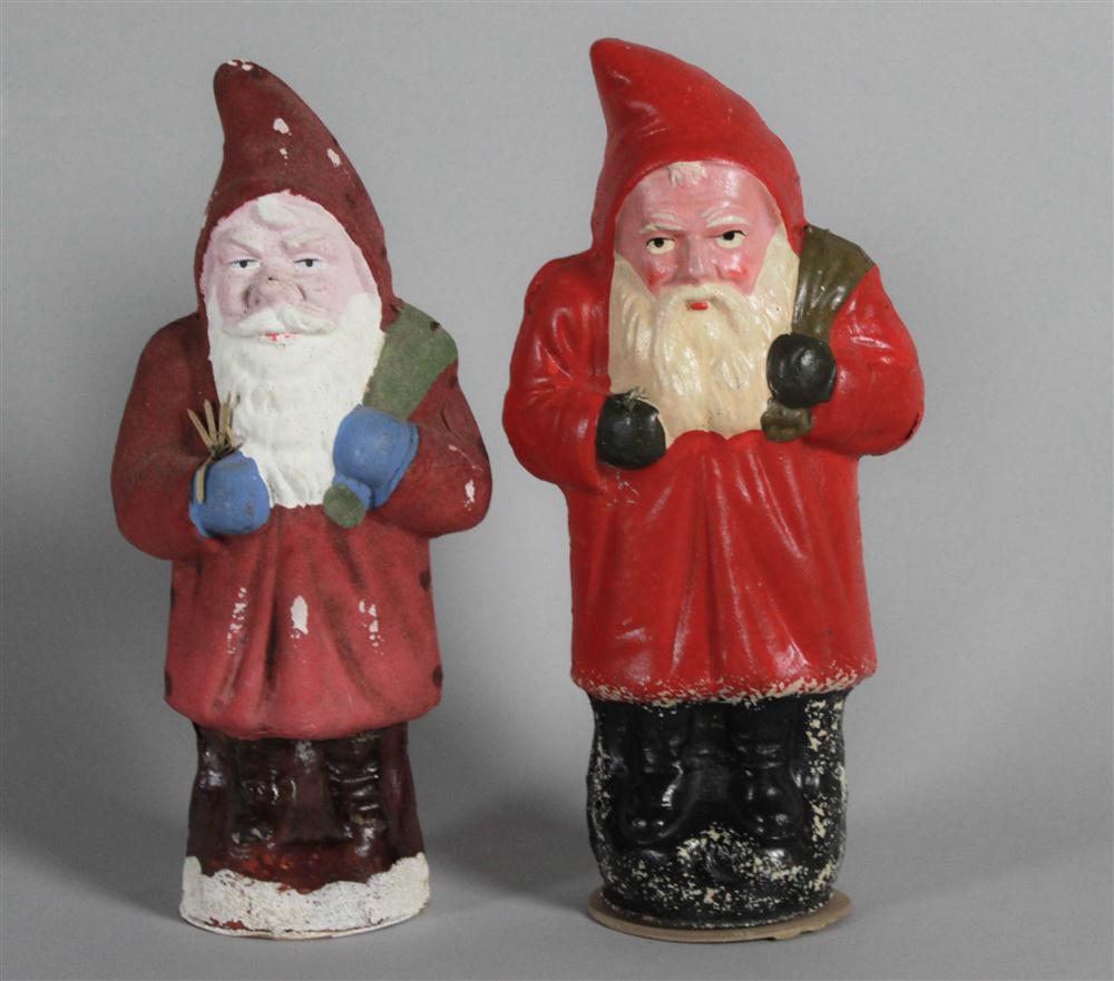 TWO GERMAN BELSNICKLE SANTAS both