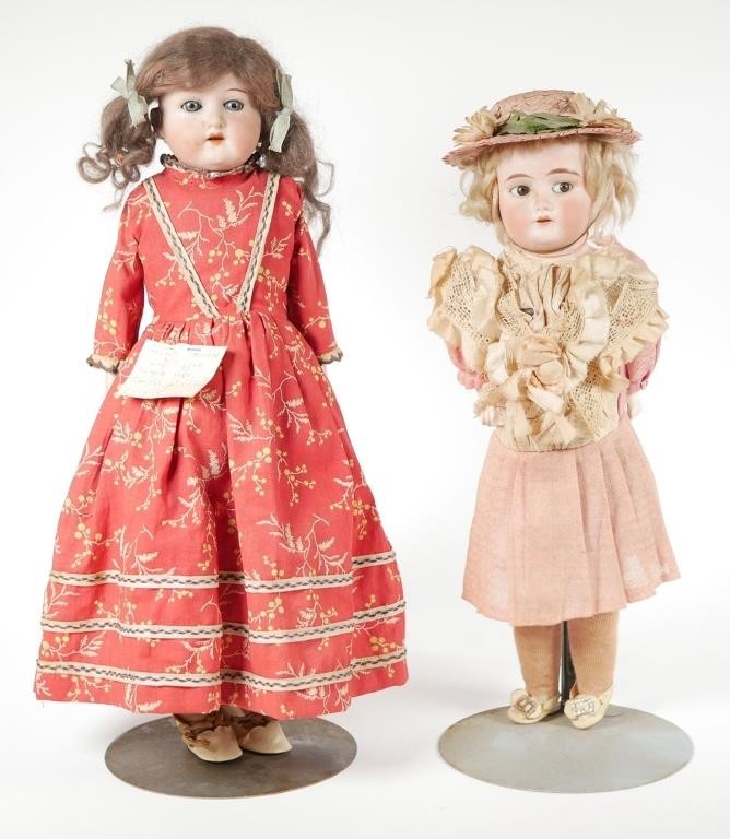 TWO GERMAN BISQUE ANTIQUE DOLLSC
