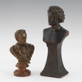 TWO GERMAN BRONZE AND COPPER A