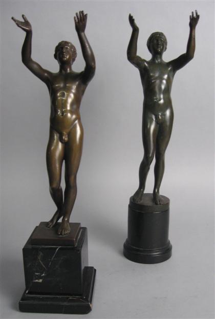 Two German bronzes    exalted