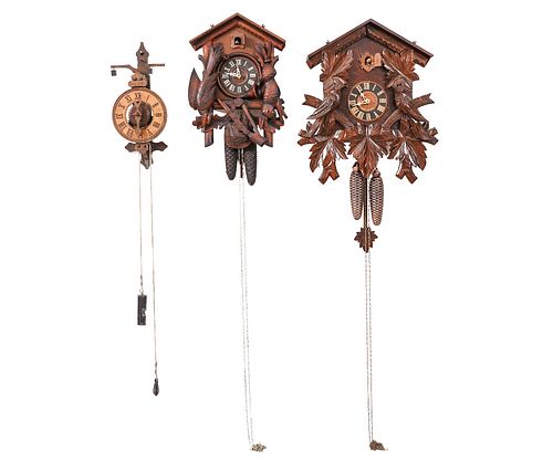 TWO GERMAN CUCKOO CLOCKSTwo