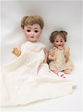 TWO GERMAN DOLLS: the first by