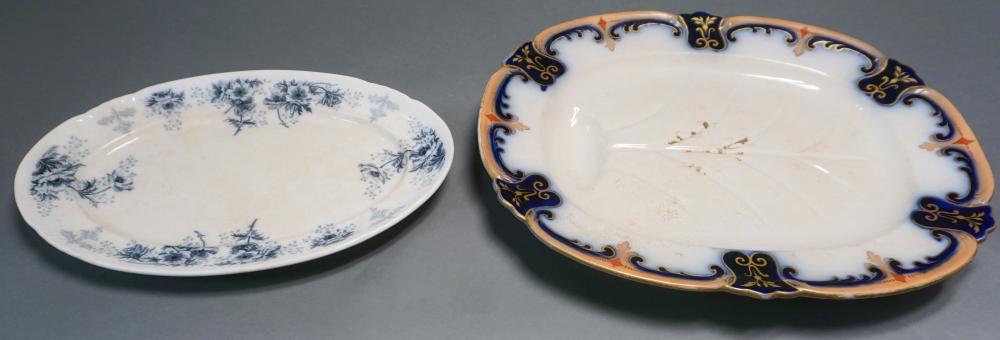 TWO GERMAN GLAZED CRACKLEWARE