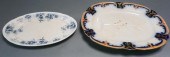 TWO GERMAN GLAZED CRACKLEWARE