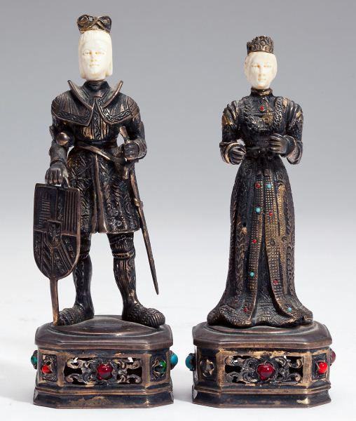 Two German ''Jeweled'' Sterling