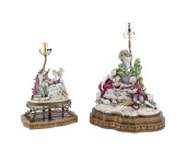 TWO GERMAN PORCELAIN COURTING