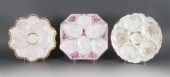 Two German porcelain oyster pl