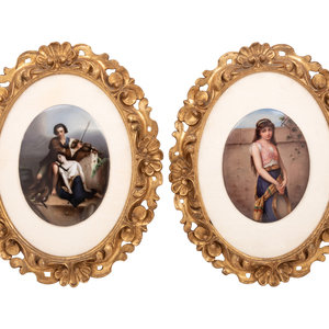 Two German Porcelain Plaques Late