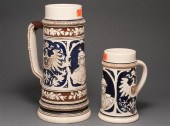 Two German salt-glazed stonewa