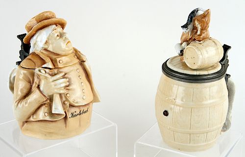 TWO GERMAN SCHIERHOLZ CHARACTER