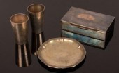 Two German silver beakers, .80