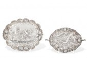 TWO GERMAN SILVER BRANDY BOWLS