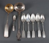 Two German silver ladles and s