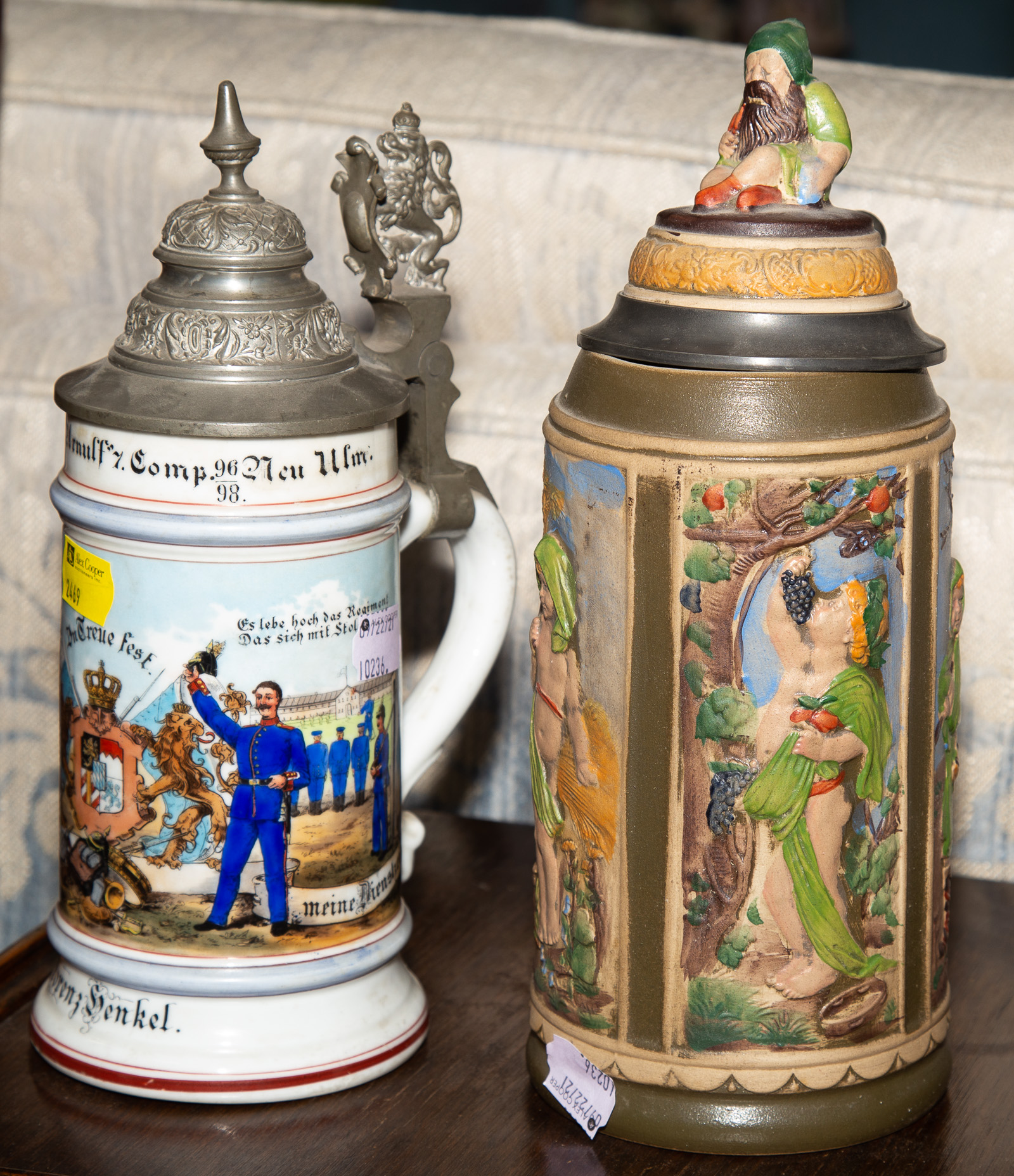 TWO GERMAN STEINS 1st half-20th