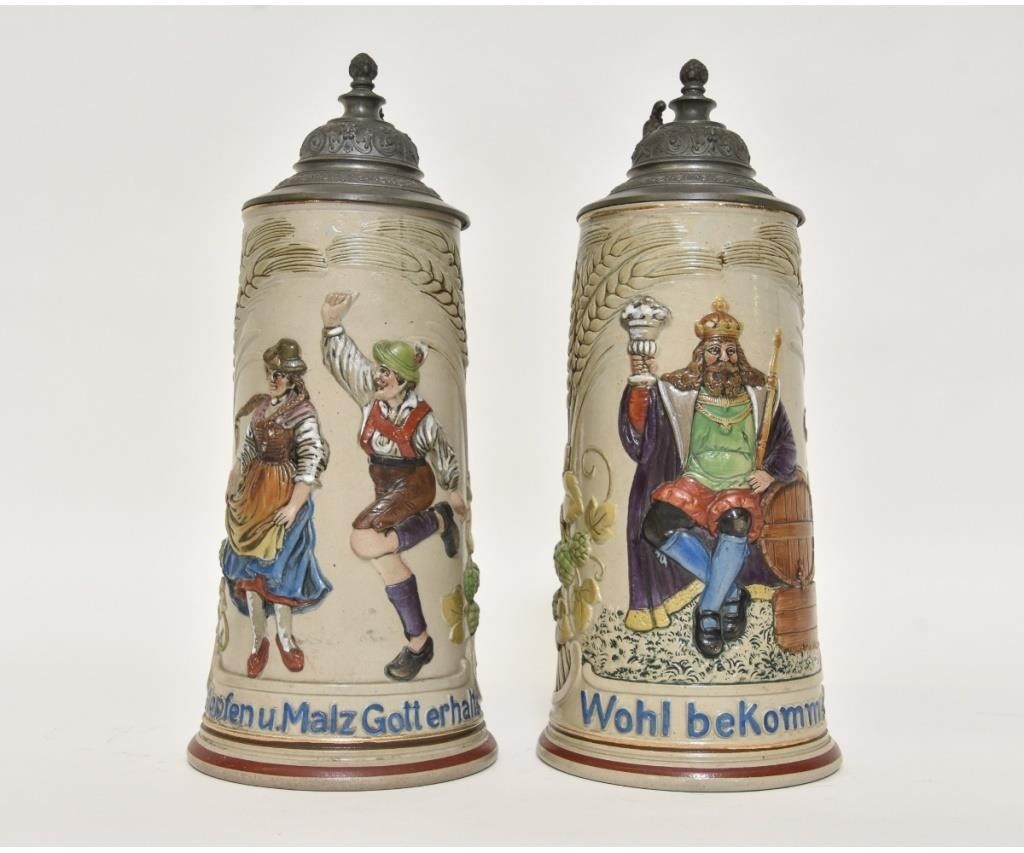 Two German steins to include a Wohl