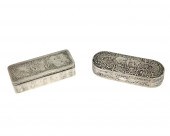 TWO GERMAN STERLING SILVER BOX