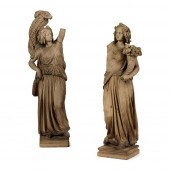 TWO GERMAN TERRACOTTA CLASSICA