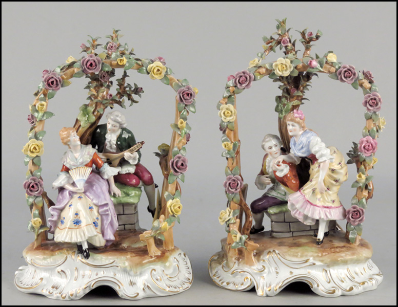 TWO GERMAN VON SCHIERHOLZ PAINTED