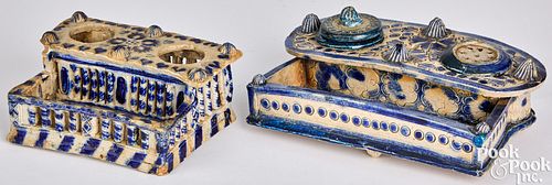 TWO GERMAN WESTERWALD STONEWARE