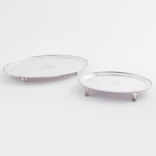 TWO GEROGE III OVAL SILVER