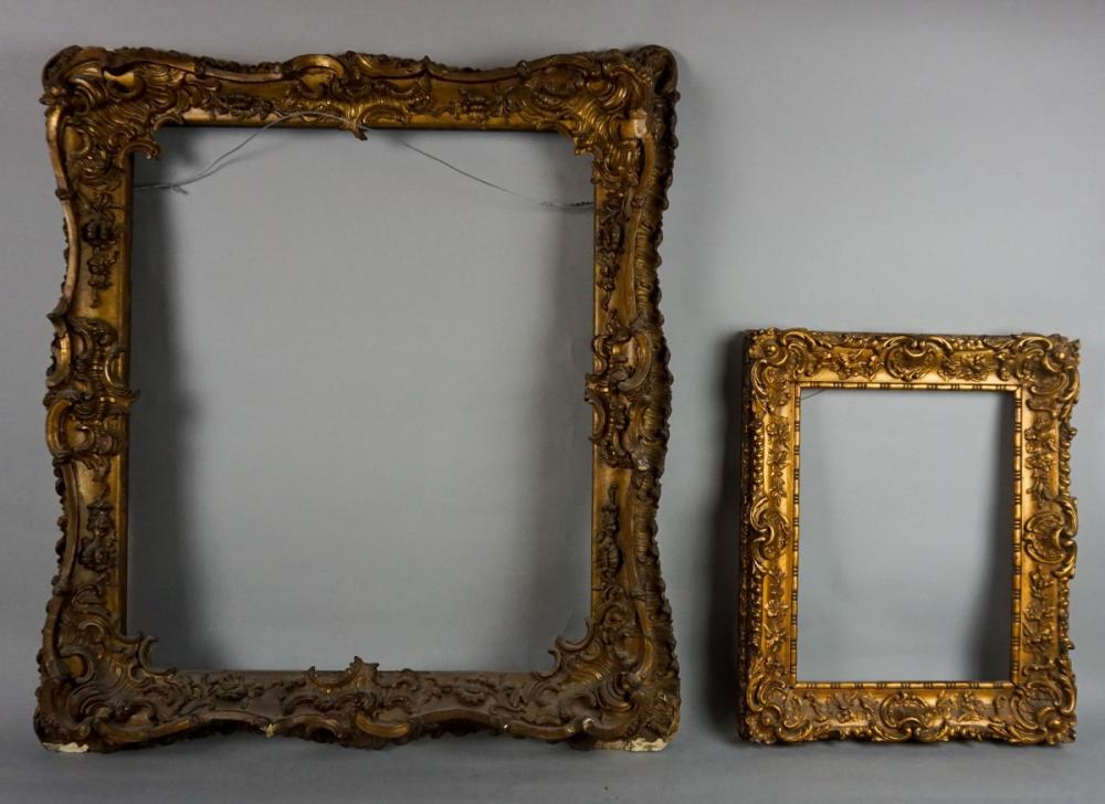 TWO GILDED ROCOCO REVIVAL FRAMESTWO