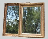 TWO GILT COMPOSITION MIRRORSMo