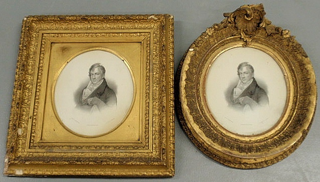 Two gilt framed lithograph prints