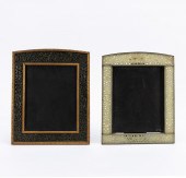 TWO GILT & HARDSTONE INSET PHO