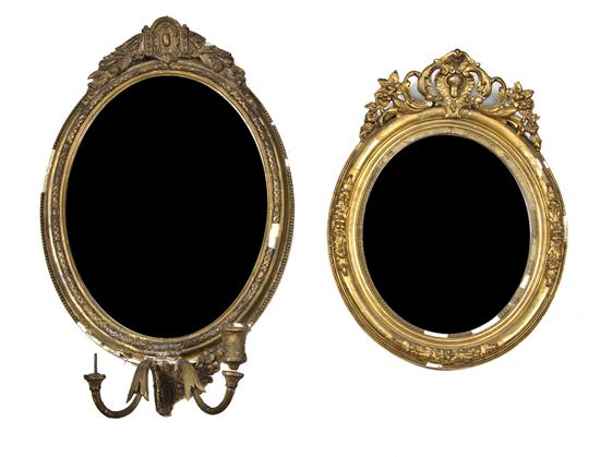 Two Giltwood Mirrors each with an