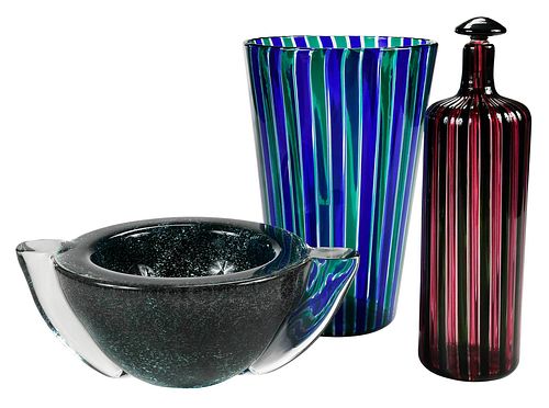 TWO GIO PONTI FOR VENINI GLASS