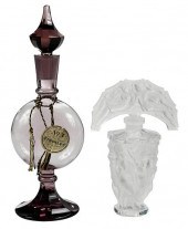 TWO GLASS PERFUMES20th century
