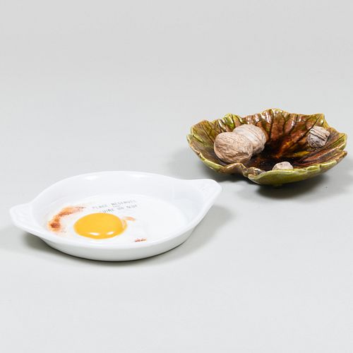 TWO GLAZED TROMPE L'OEIL