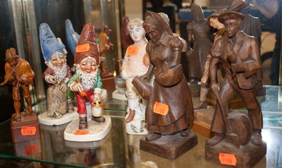 Two Goebel gnome figures four