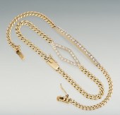 Two Gold and Diamond Bracelets