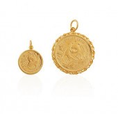 TWO GOLD CHINESE PANDA BULLION