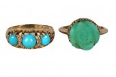 TWO GOLD, DIAMOND, & GEM-SET R