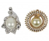 TWO GOLD, DIAMOND, & PEARL PEN