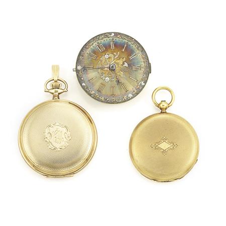 Two Gold Hunting Case Pocket