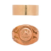 TWO GOLD RINGS<br>Two gold rin