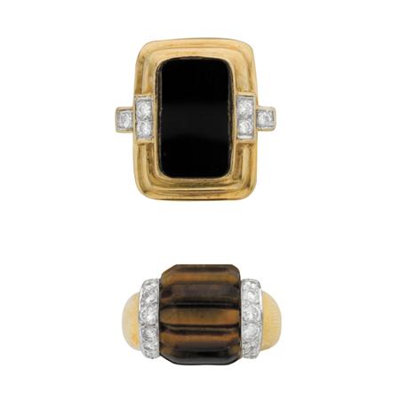 Two Gold, Tigers Eye, Black Onyx