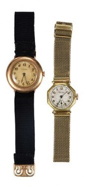 TWO GOLD VINTAGE LADIES WATCHE