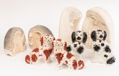 Two good pairs of Staffordshire