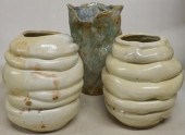 TWO GOODWOOD POTTERY BEE-HIVE