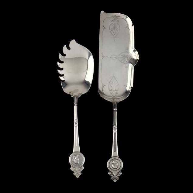 TWO GORHAM MEDALLION STERLING