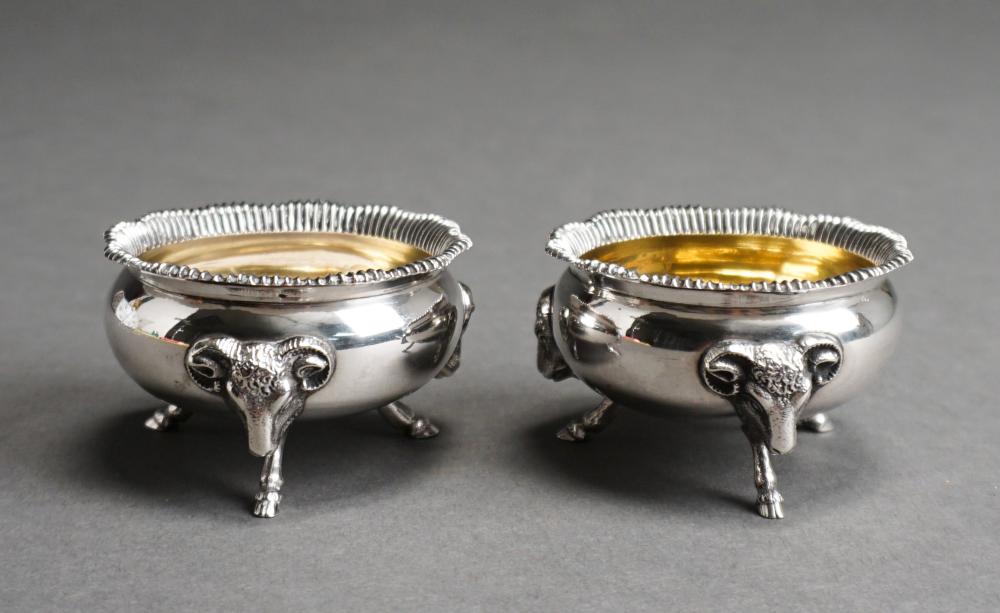 TWO GORHAM PARTIAL GILT COIN SILVER